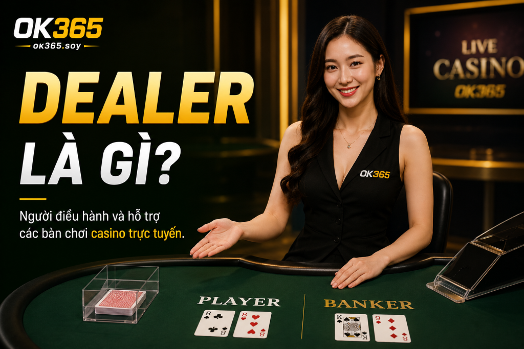 Dealer là người điều hành và hỗ trợ các bàn chơi casino trực tuyến
